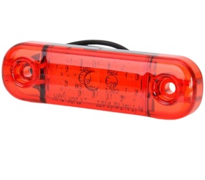 Lampa pozitie ovala rosie 12 leduri - Img 2