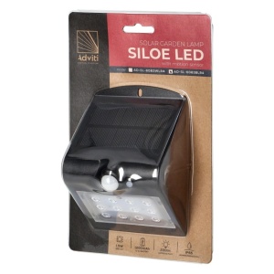 Lampa solara ADVITI SILOE AD-SL-6083BLR4, 1.5 W, senzor de miscare, unghi de detectie 120°, 190lm, IP65, 4000K, 1200mAh, negru - Img 8