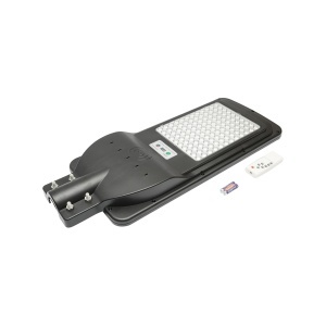 Lampa solara LED iluminat stradal 150W, 6500K cu panou solar, senzor de miscare si telecomanda IP65 Breckner Germany