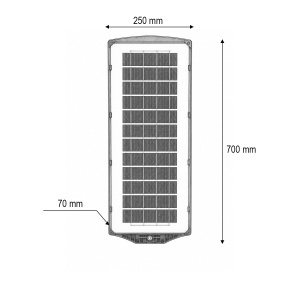 Lampa solara LED iluminat stradal 300W cu panou solar 15W, baterie LiFePO4 12000mAh, senzor miscare, telecomanda, prindere stalp IP67 Breckner Germany - Img 4