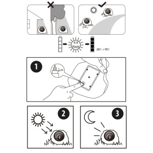 Lampa solara LED in forma de piatra - Img 4