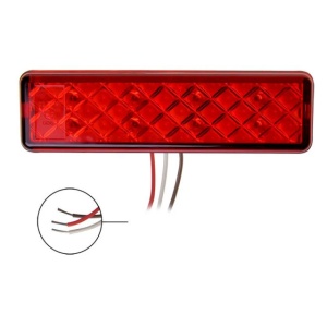 Lampa spate cu 2 functii led 135x38mm 12/24V WATERPROOF - Img 3