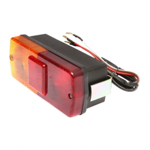 Lampa stop spate cu catadioptru rosu-galben 12 V - Img 2