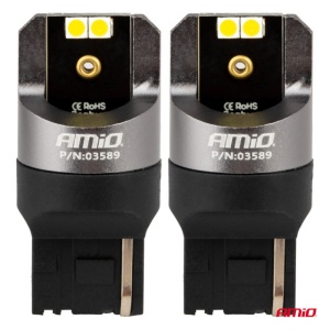 LED CANBUS PRO 7440 W21W 4x3030 SMD ALB 12/24V AMIO - Img 2