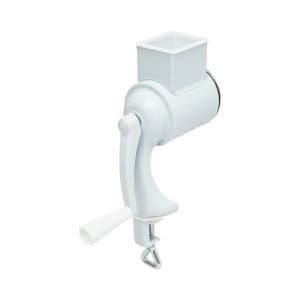 Masina de macinat nuci manuala, tambur inox, corp metalic alb Berner BG-5 - Img 4