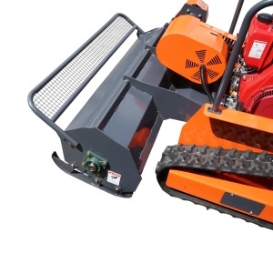 Masina de tuns iarba cu telecomanda pe senile, motor diesel 12.5CP, 499cc, latime de taiere 1200mm THOR - Img 9