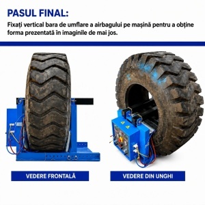 Masina vulcanizare la cald anvelope utilaje grele OTR, incalzire dubla 2400W, presare pneumatica - Img 16
