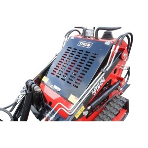 Mini incarcator frontal pe senile, motor benzina 15CP, 420cc, capacitate ridicare 300kg, volum cupa 0.15m3 THOR - Img 8