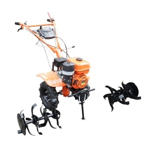Motocultor 7.5CP cu freza 100cm, motor benzina 4 timpi 212cc OHV, viteze 2+1, transmisie pinioane, roti 4.00-8 Breckner Germany - Img 2