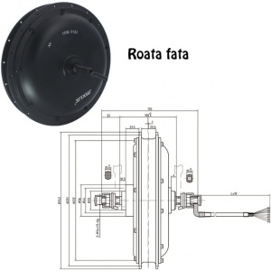 Motor bicicleta electrica 36v 500w Mxus XF39 (Roata fata) - Img 3