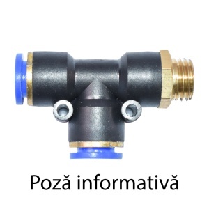Mufa rapida T plastic si surub metalic fi 8x8 cu M8