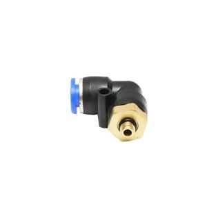 Mufa reductie rapida cotita din plastic pentru furtun fi 8mm si filet metalic M6 - Img 4
