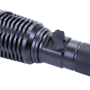 Pachet lanterna PNI Adventure F420 din aluminiu cu LED 10W, 1000lm, pana la 420m, cu 2 acumulatori inclusi, 8000 mAh tip 26650 si alimentator PNI CHG300 cu port USB C, QC3.0, PD3.0, PPS si port USB-A, - Img 3