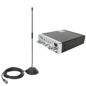 Pachet statie radio CB SUPER STAR-3900 AM/FM/USB/CW/PA, 12V, ASQ cu antena CB PNI Extra 40 cu magnet - Img 9