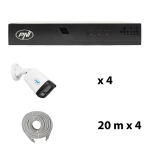 Pachet supraveghere video NVR POE PNI House IP710J, 4 camere PNI IP515J, 5MP si cabluri incluse - Img 5