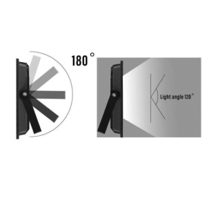PADLIGHT5: Proiector LED SMD 10W, IP44, negru, 4000K, cu senzor IR - Img 5