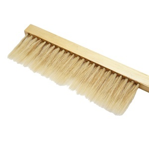 Perie apicola rand dublu din coada de cal cu maner din lemn 410x80mm - Img 4