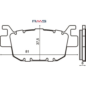 Placute frana Honda SH 300cc