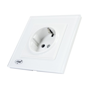 Priza simpla incastrabila PNI WP101 cu rama din sticla, 16A, 3700W, 230V - Img 7
