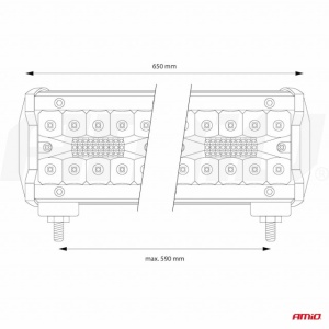 Proiector LED - 160LED 650x74 540W - Img 4