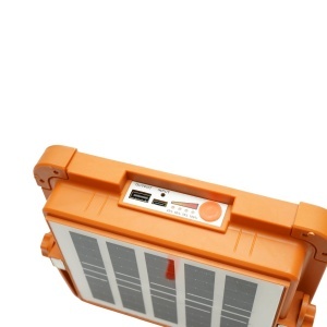 Proiector LED portabil 500W cu panou solar 3W, baterie 12000mAh, 6 moduri de iluminare, magnet, carlig, USB Power Bank Breckner Germany - Img 7