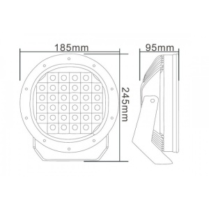 Proiector LED rotund cu pozitie 68W - Img 3