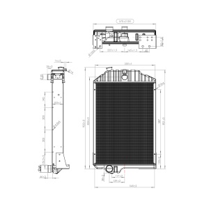 Radiator racire apa cu 5 randuri de celule pentru John Deere cod OEM AR95802, RE21893, RE38664 Breckner Germany - Img 2