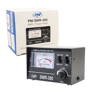 Reflectometru PNI SWR-300 PWR-SWR Meter, pentru masurare SWR antene radio in frecventa 26-30Mhz si putere statii radio CB