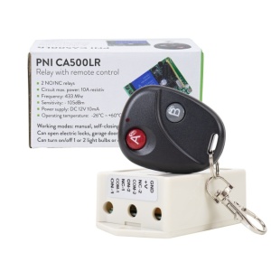 Releu cu telecomanda PNI CA500LR pentru comanda 1 sau 2 usi de garaj, porti, bariere, 2 relee, alimentare 12V - Img 7