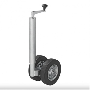 Roata de sprijin / manevra, teava de 48mm / anvelopa cauciuc plin 200 x 50 mm