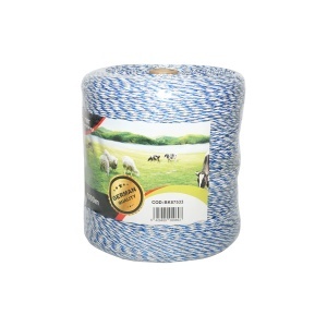 Rola fir albastru-alb fi 2mm 6x0.2mm SS 3.8 Ohm/m, 1000m gard electric - Img 2