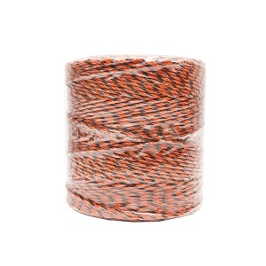 Rola fir portocaliu-negru fi 3.5mm 6x0.25mm SS, 0.9 Ohm/m, 500m gard electric Breckner Germany - Img 2