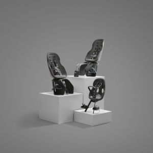 Scaun pentru copii, cu montare pe bicicleta in spate - Thule Yepp Nexxt 2 Maxi Frame mounted Monument Gray - Img 4