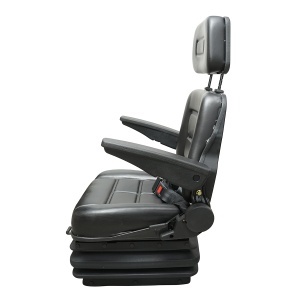 Scaun universal reglabil pe inaltime si greutate 50-130Kg, cotiere si spatar rabatabil 40-80° pentru tractor, utilaje agricole, industriale, stivuitor - Img 3