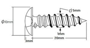Set 10 buc suruburi Husqvarna 136 (M5 x 20mm) - Img 2