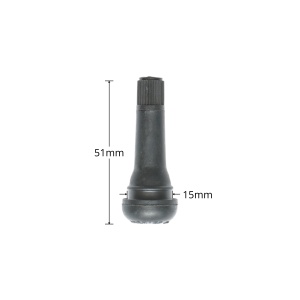Set 100 valve roata tubeless EPDM cu insertie alama 51mm TR414
