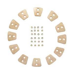 Set 12 ferodouri cu nituri pentru disc ambreiaj 11 toli UTB U-445 si Fiat