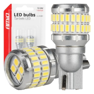 Set 2 becuri auto LED CANBUS alb T15 W16W 48SMD 4SMD 3014 3030 12V 24V