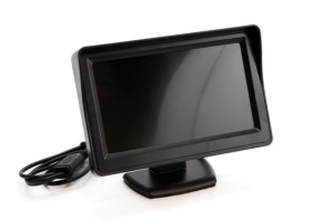 Set 4 senzori parcare, albi, cu camera, monitor 4.3" si buzzer - Img 6