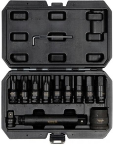 Set chei tubulare impact, - mm, 1/2 inch, 12 bucati