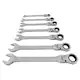 Set de 7 chei combinate cu clichet articulate 8 - 19mm VERKE - Img 2