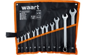 Set de chei fixe cu cap unghiular Waart 6-22 mm, 12 buc.