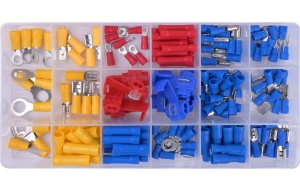 Set de conectori Waart, conectori cu manșon, cutie de plastic, 160 buc.