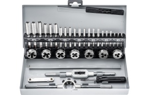 Set de matrițe și tarozi Jufisto M3-M12, 32 buc.