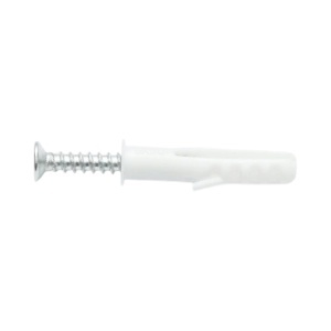 Set diblu universal din plastic alb 6x30mm cu surub 4x30mm 50 buc/set - Img 5