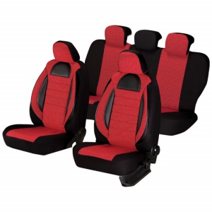 Set Huse Scaun Racing Rosu