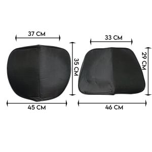 Set huse universale scaun tractor, stivuitor pentru spatar si sezut, material textil - Img 2