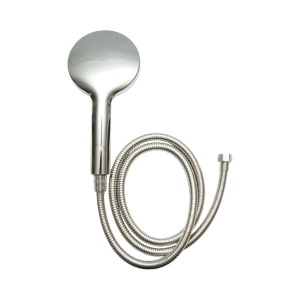 Set para dus cu furtun zincat 1.5m, 3 functii, duze silicon, crom lucios, plastic 120x250mm - Img 3
