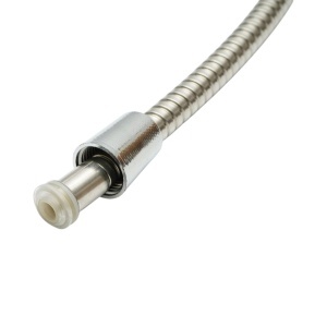 Set para dus cu furtun zincat 1.5m, suport perete, 5 functii, crom lucios, plastic 97x240mm - Img 7