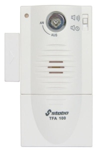 Sistem de alarma Stabo TFA 100 pentru usa, fereastra, 90 dB, activare cu cheie, temporizare, cod 51109